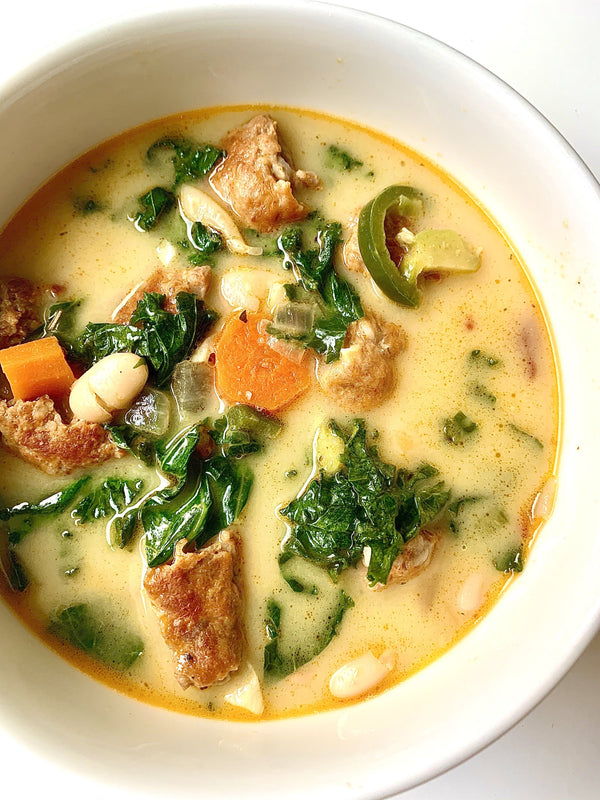 Spicy Sausage & Kale Soup