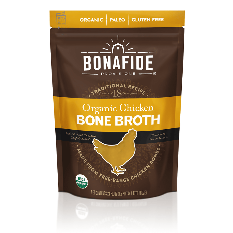 6 Pack Frozen Organic Chicken Bone Broth