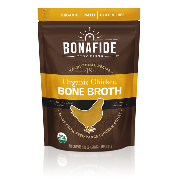 12 Pack Frozen Organic Chicken Bone Broth