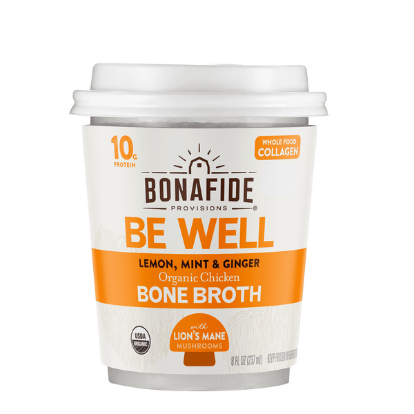 12 Pack Frozen Cup w/ Bone Broth, Lion's Mane, lemon, mint and ginger