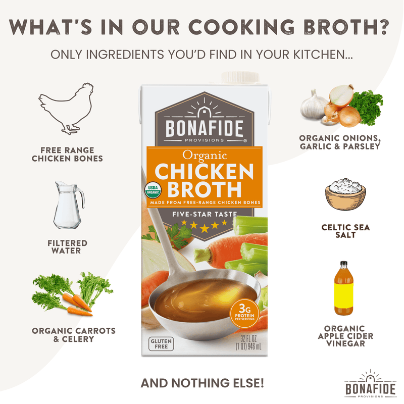 6 Pack Organic Chicken Broth
